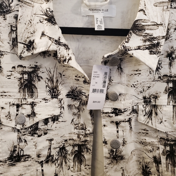 Addition Elle cropped jean jacket - Picture 2 of 3